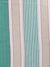 Ticking in green, beige and white stripes. Spain c.1950 - Lot of 3 pieces