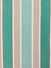 Ticking in green, beige and white stripes. Spain c.1950 - Lot of 2 pieces