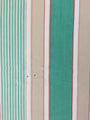Ticking in green, beige and white stripes. Spain c.1950 - Lot of 2 pieces