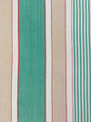 Ticking in green, beige and white stripes. Spain c.1950 - Lot of 2 pieces