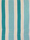 Ticking in green, beige and white stripes. Spain c.1950 - Lot of 2 pieces