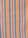 Colorful ticking in orange, red and green stripes. Spain c.1940 - Lot of 3 pieces