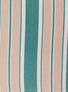 Ticking in green, white and beige stripes. Spain c.1940 - Lot of 3 pieces