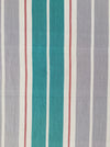 Ticking in green, white and gray stripes. Spain c.1940 - Lot of 3 pieces