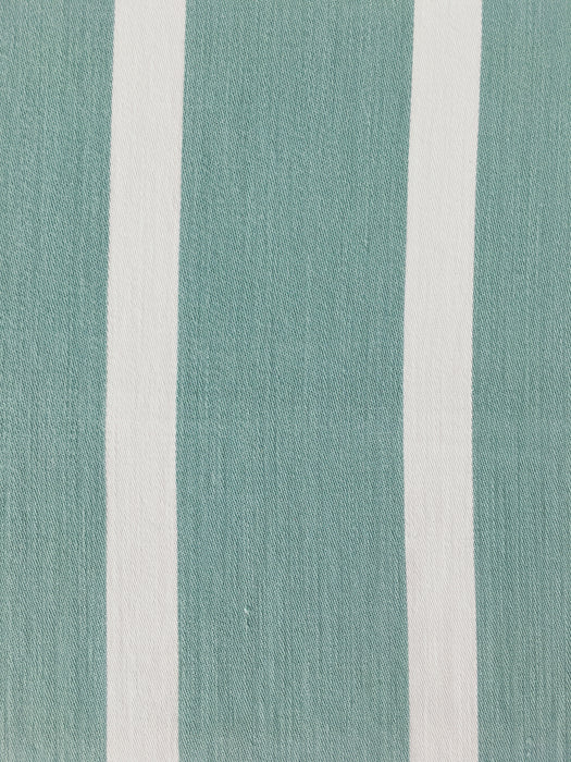 Ticking in green and white stripes. Very soft. Spain c.1950 - Lot of 2 pieces