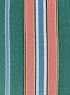 Colorful ticking in orange, blue and green stripes. Spain c.1940 - Lot of 4 pieces