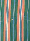 Colorful ticking in orange, blue and green stripes. Spain c.1940 - Lot of 4 pieces