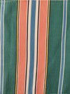 Colorful ticking in orange, blue and green stripes. Spain c.1940 - Lot of 4 pieces