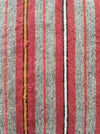 Cushions in wool gray, orange, red stripes. Sweden c.1900