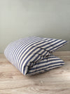 Bolster in blue and white stripes. Sweden c.1900
