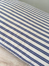 Bolster in blue and white stripes. Sweden c.1900