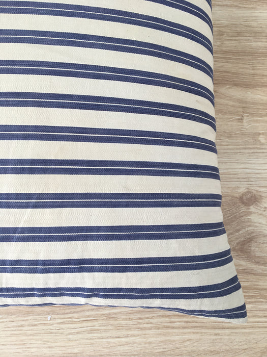 Bolster in blue and white stripes. Sweden c.1900