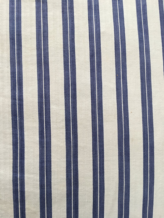 Bolster in blue and white stripes. Sweden c.1900