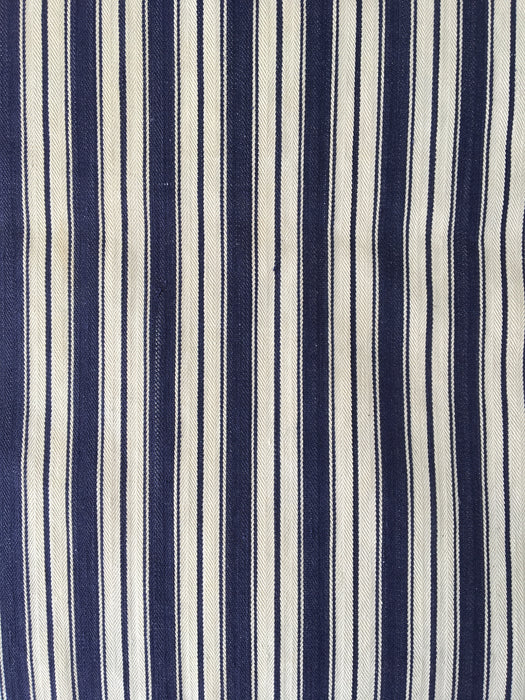 Cushion in blue and white stripes. Sweden c.1900