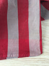 Ticking in gray and red stripes. Sweden c.1930 - 57 cm × 3.86 meters (2 pieces avail.)