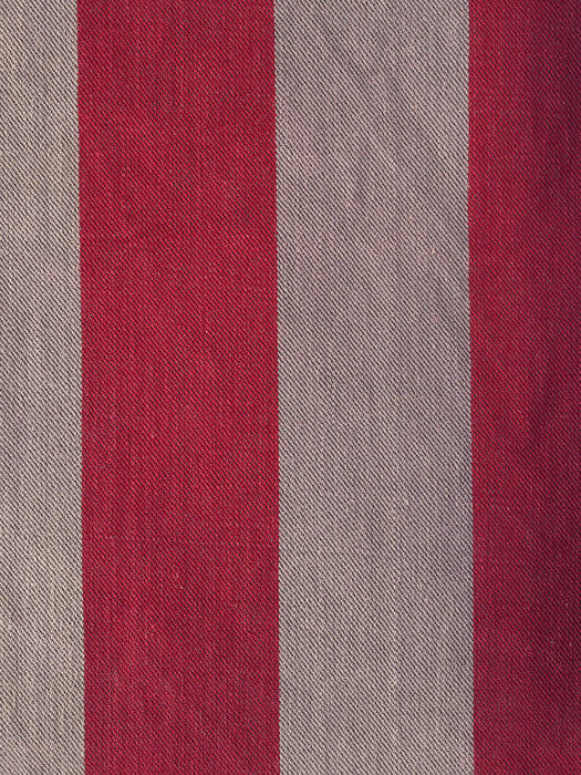 Ticking in gray and red stripes. Sweden c.1930 - 57 cm × 3.86 meters (2 pieces avail.)