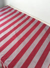 Ticking in gray and red stripes. Sweden c.1930 - 57 cm × 3.86 meters (2 pieces avail.)