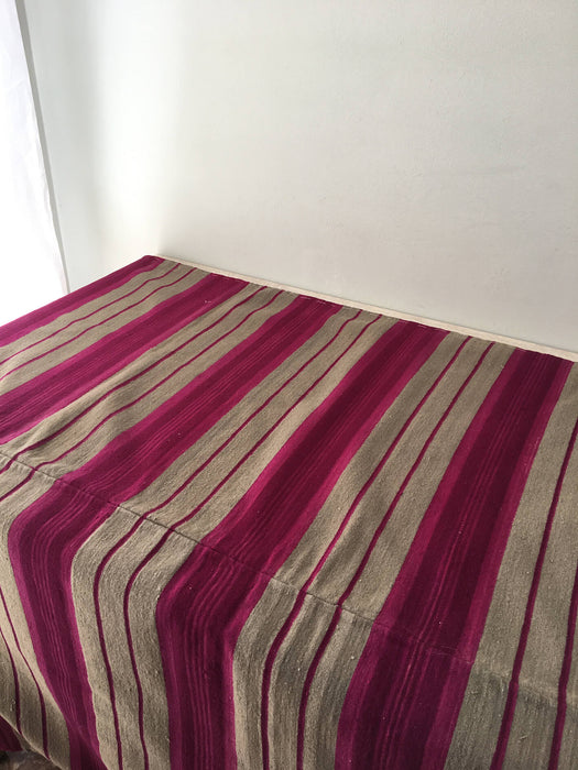 Cover in gray and burgundy stripes. Sweden c.1900