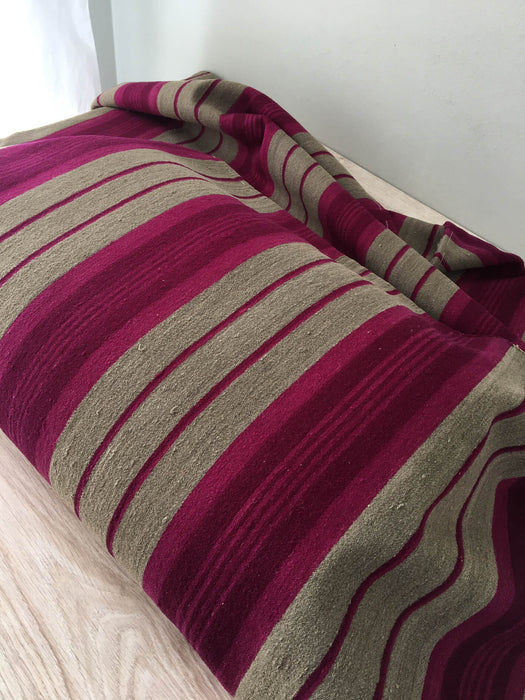 Cover in gray and burgundy stripes. Sweden c.1900