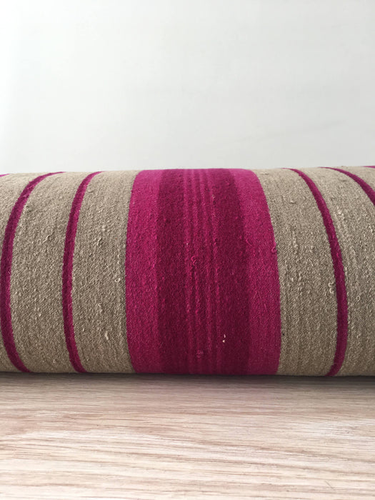 Cover in gray and burgundy stripes. Sweden c.1900