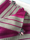 Cover in gray and burgundy stripes. Sweden c.1900