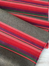 Long panels that were once a Swedish bolster in brown and vibrant warm colors (red, pink, orange, …). c.1900