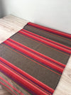 Long panels that were once a Swedish bolster in brown and vibrant warm colors (red, pink, orange, …). c.1900