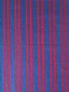 Intense red and blue stripes Swedish ticking. c.1930 - Lot of 2 pieces (~4.8 meters)