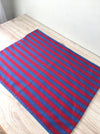 Pair of Swedish cushion covers in blue and red stripes. c.1930 - 54×69 cm ea.
