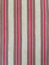 Swedish ticking in brown and red stripes. c.1900 - 55 cm × 2 meters