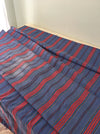 Swedish ticking in denim blue and red stripes. c.1930