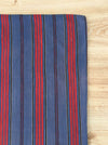 Swedish ticking in denim blue and red stripes. c.1930