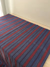 Swedish ticking in denim blue and red stripes. c.1930