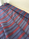 Swedish ticking in denim blue and red stripes. c.1930