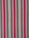 Swedish ticking in olive, red, and white stripes. c.1940 - 65 cm × 3.8 meters (2 pieces avail.)