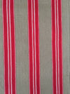 Swedish ticking in red and brown stripes. c.1900 - 70 cm × 2.8 meters
