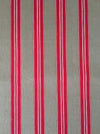 Swedish ticking in red and brown stripes. c.1900 - 70 cm × 2.8 meters