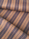 Swedish ticking cover in brown and tan stripes. c.1900 - 54×68 cm