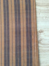 Swedish ticking in brown and tan stripes. c.1900