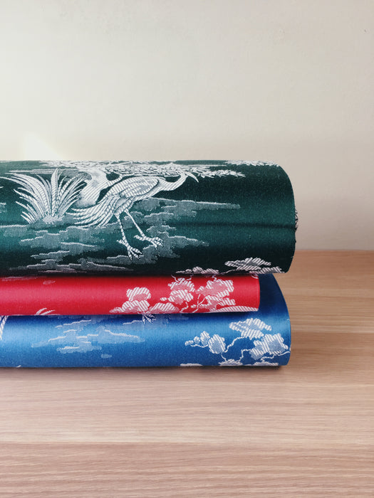 Heron birds ticking yardage. Spain c.1950 - Various pieces