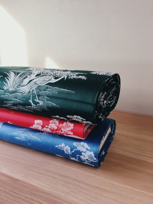 Heron birds ticking yardage. Spain c.1950 - Various pieces