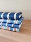 Blue striped ticking yardage. Spain c.1950 - Various pieces