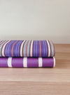 Lilac striped ticking yardage. Spain c.1950 - Various pieces