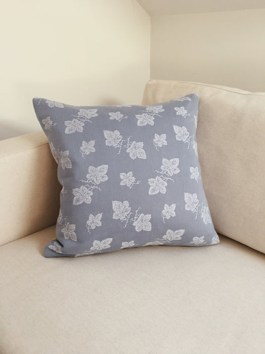 Gray ticking with vine leaves. Spain c.1940