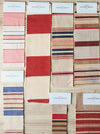 Ticking Depot - Antique Ticking Fabric Samples - Reds and Pinks